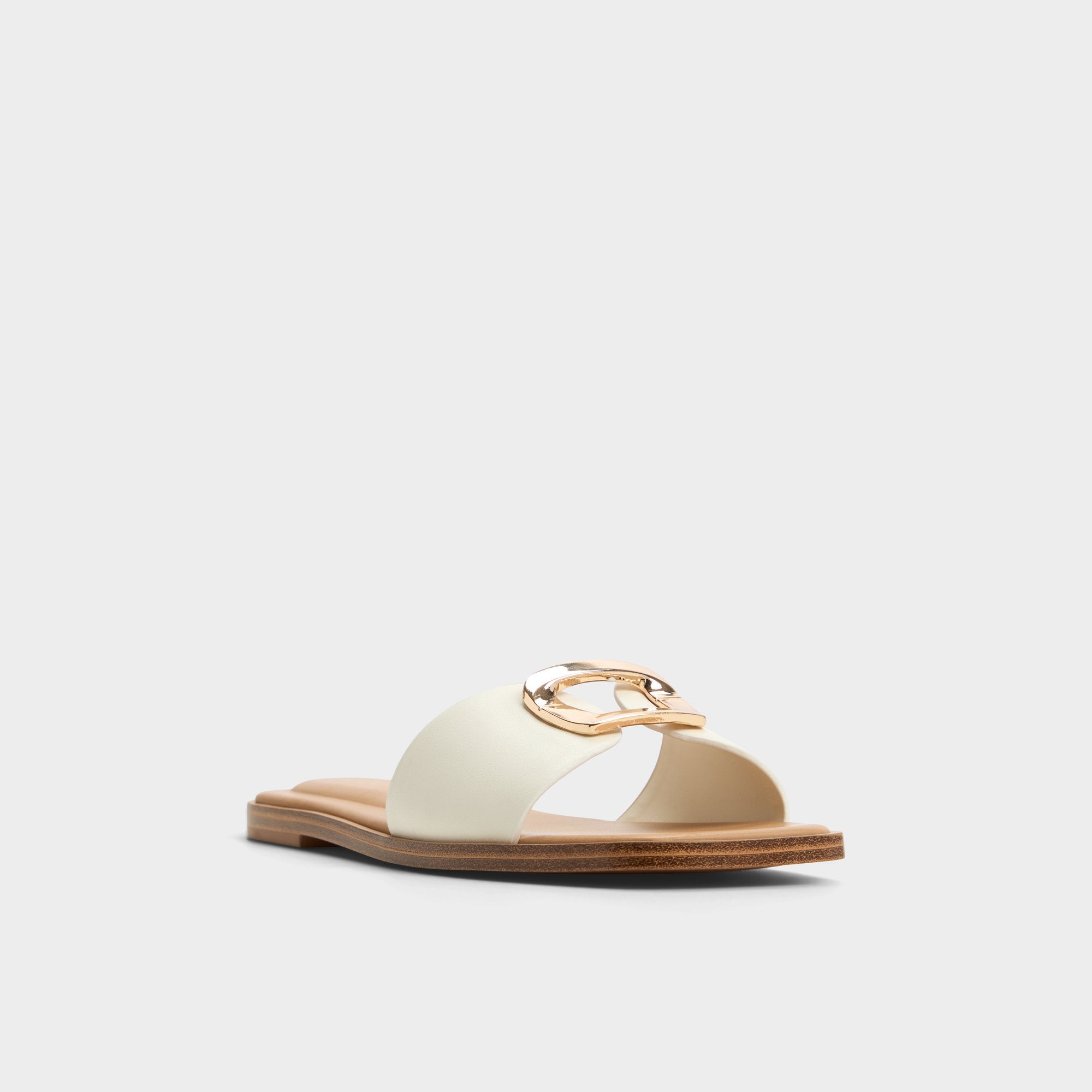 Aldo Tidella White Women's Flats - Slide sandal White