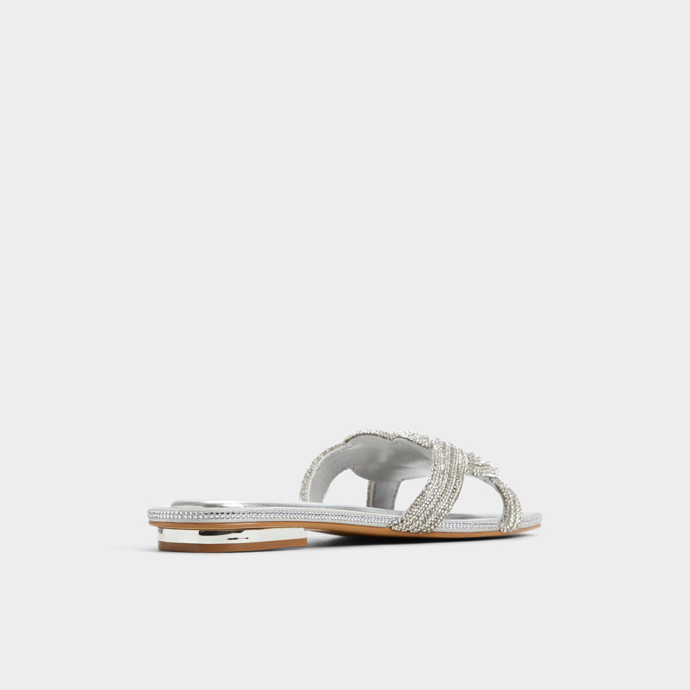Aldo Karlina Silver Women's Iridescent metallics - Slide sandal Silver