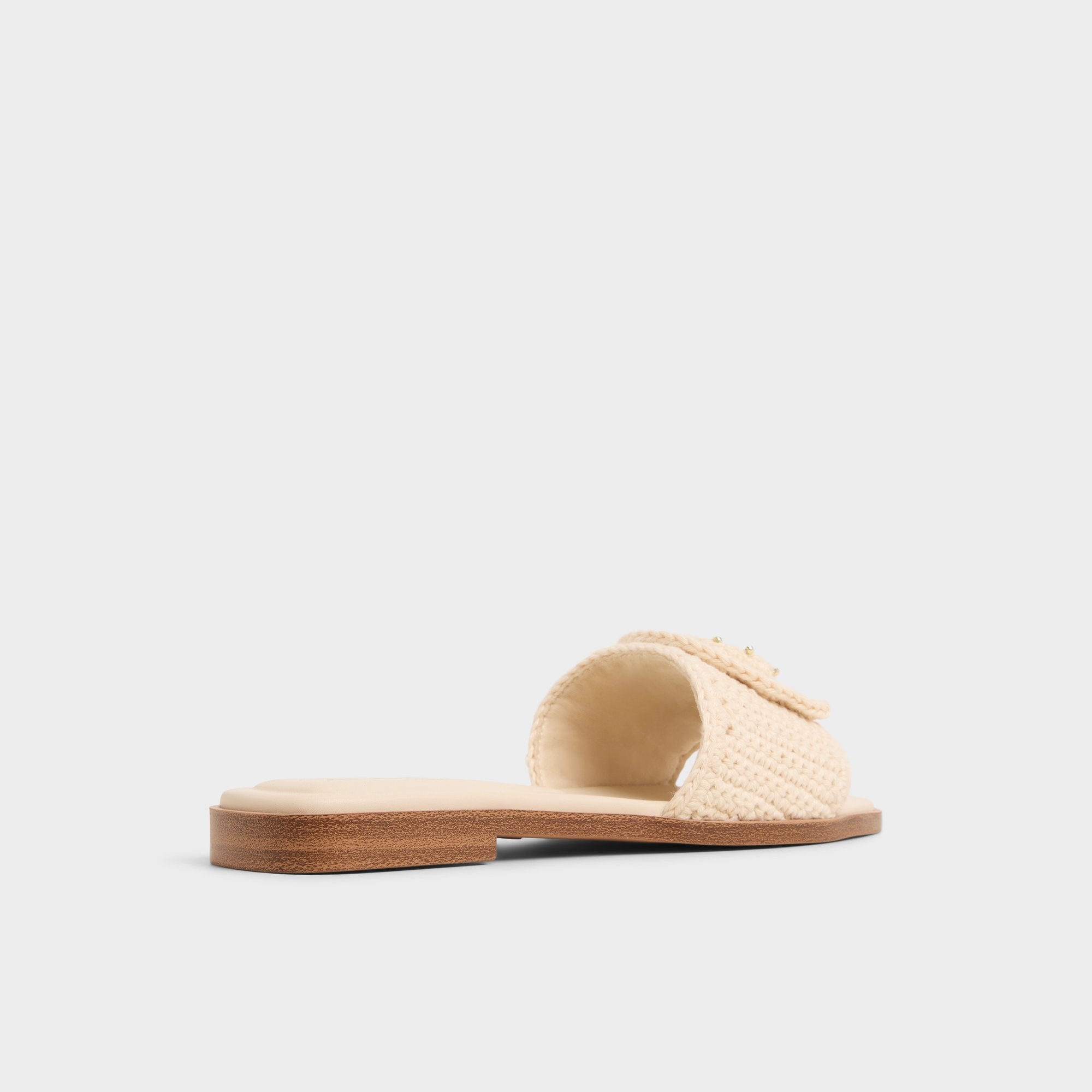 Aldo Sabbia Light Beige Women's Flats - Slide sandal Light beige