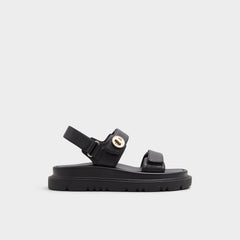 Aldo Linette Black Women's Footbed sandals - Footbed sandal, Footbed sandal Black
