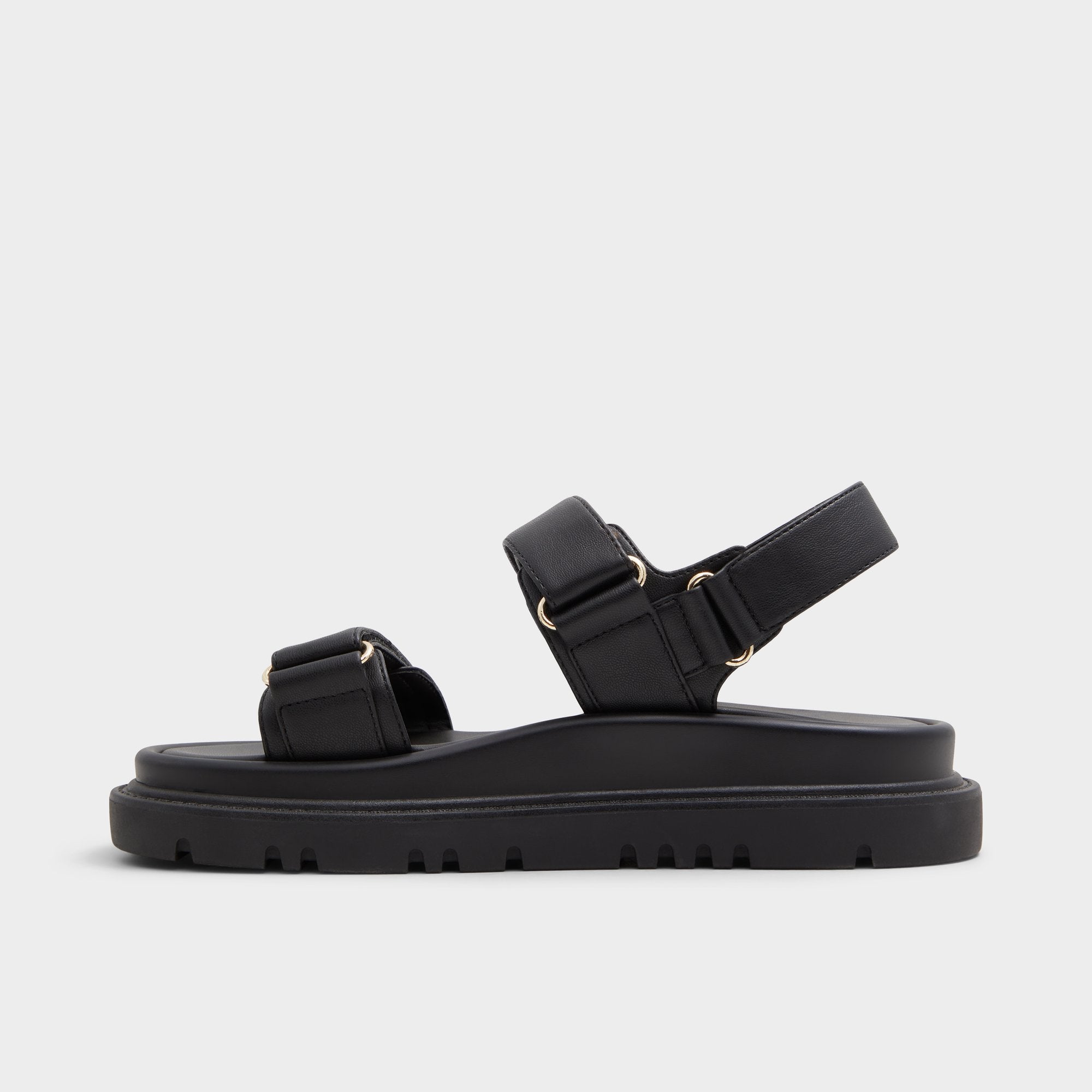 Aldo Linette Black Women's Footbed sandals - Footbed sandal, Footbed sandal Black