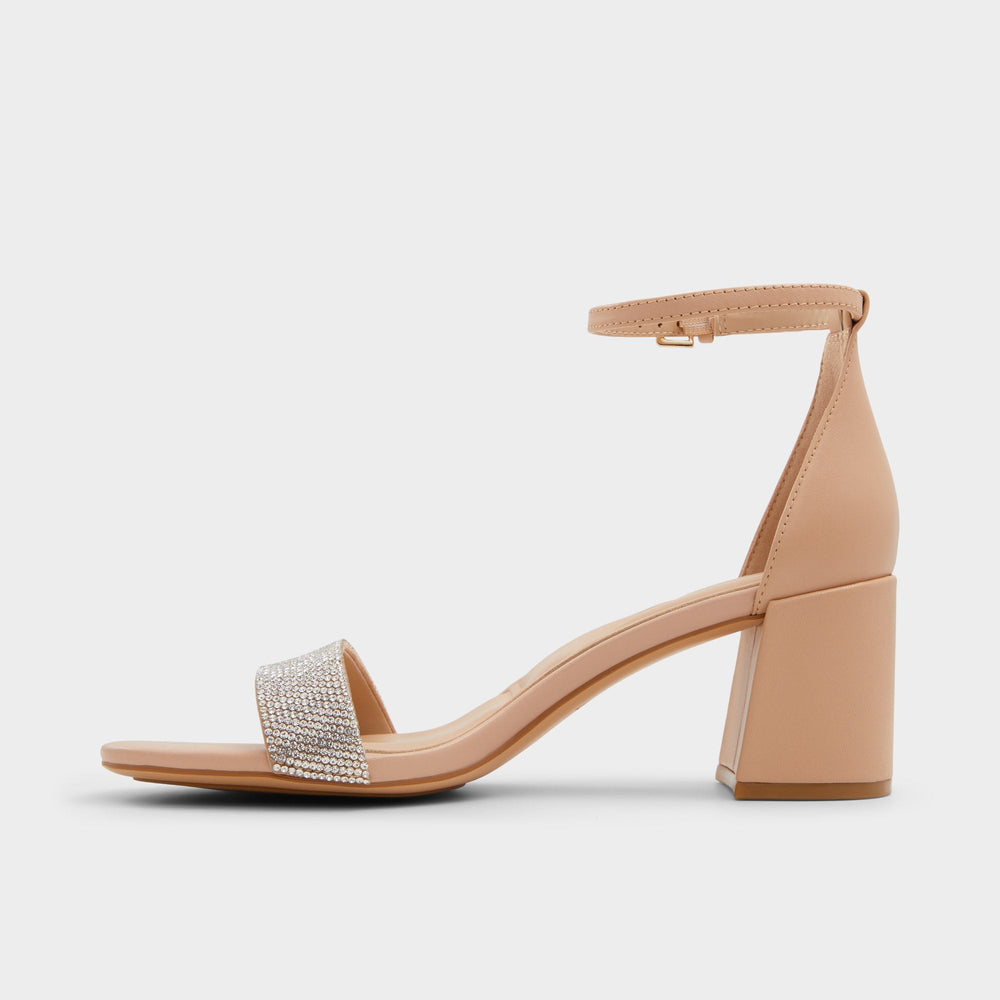 Aldo Pristine in Bone - Strappy sandal, Block heel Bone