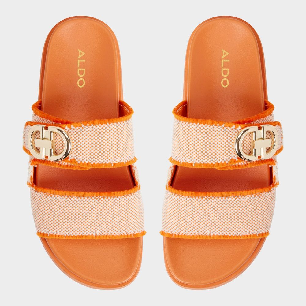 Aldo Daisymae Orange Women's Footbed sandals -  Orange