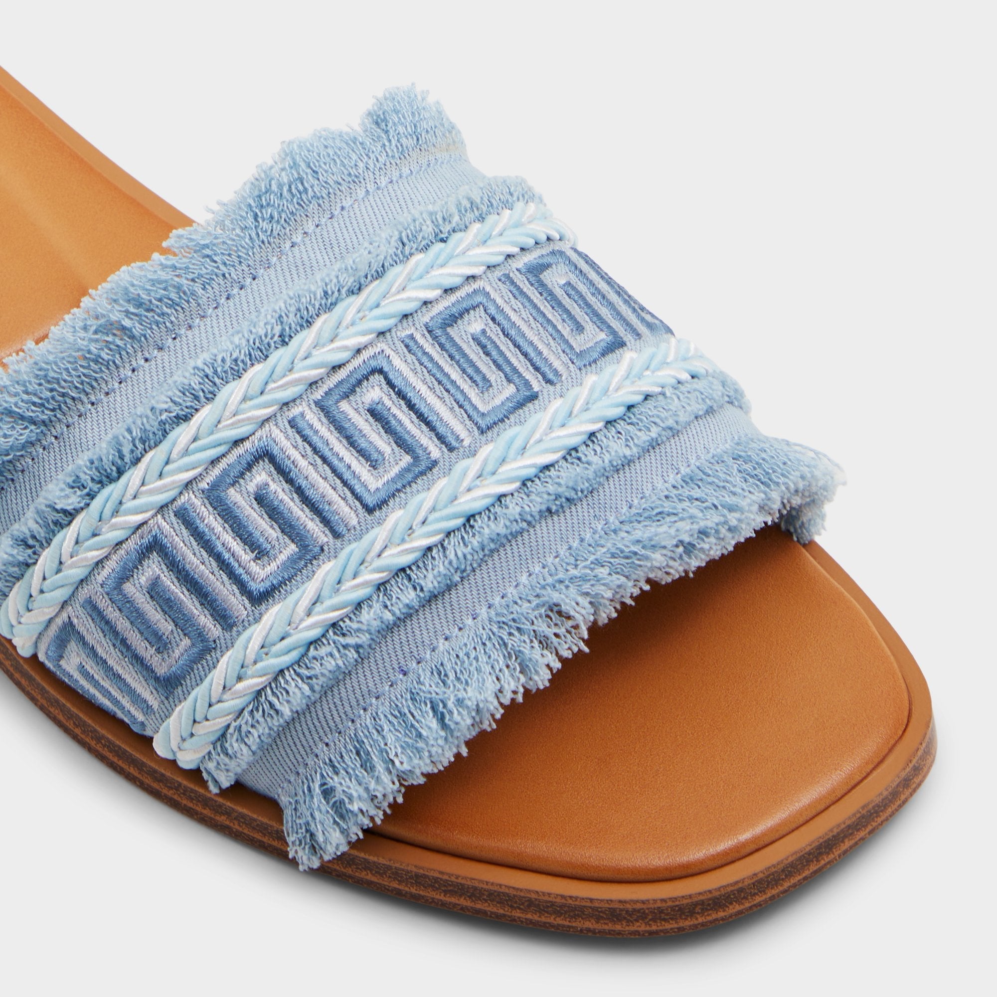 Aldo Nalani Medium Blue Women's Flats - Slide sandal Medium Blue