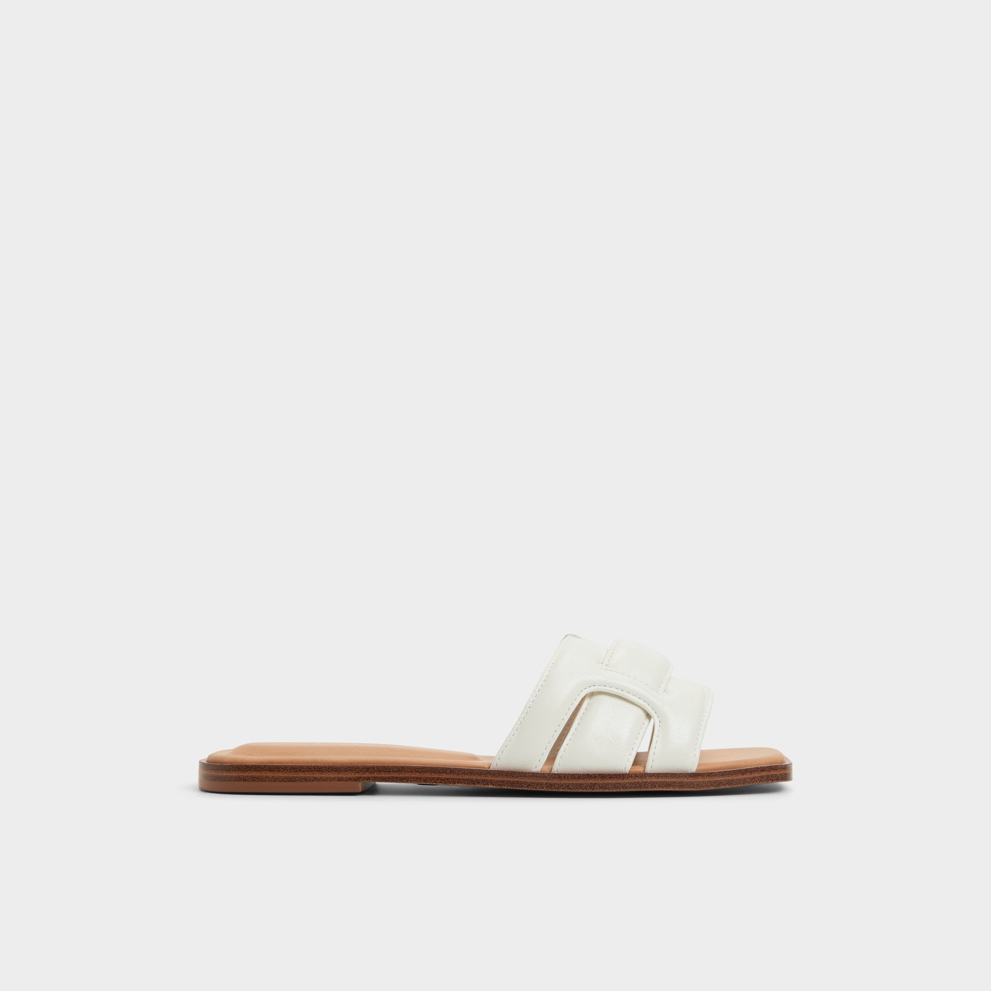 Aldo Eleny White Women's Flats - Slide sandal White