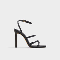 Aldo Galoi Black Women's Strappy sandals - Strappy heeled sandal Black