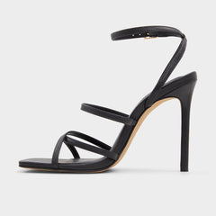 Aldo Galoi Black Women's Strappy sandals - Strappy heeled sandal Black