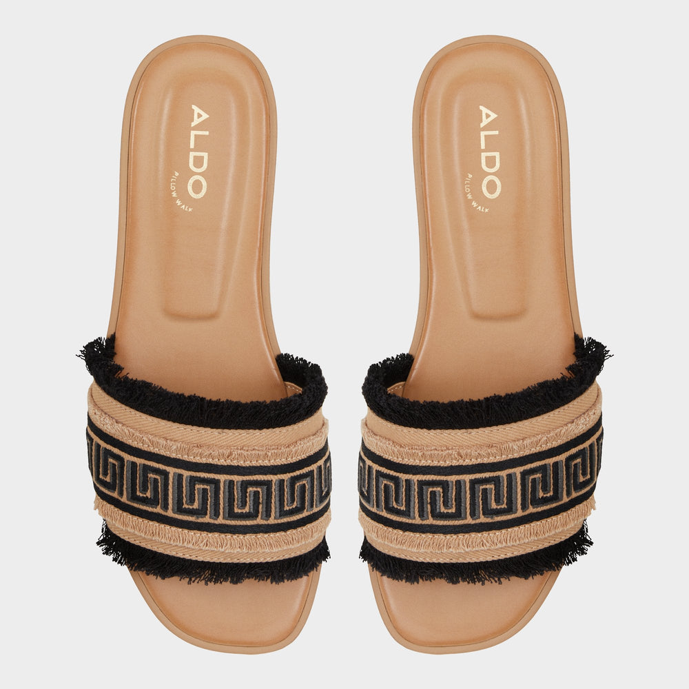 Aldo Nalani Open Black Women's Flats - Slide sandal Open Black