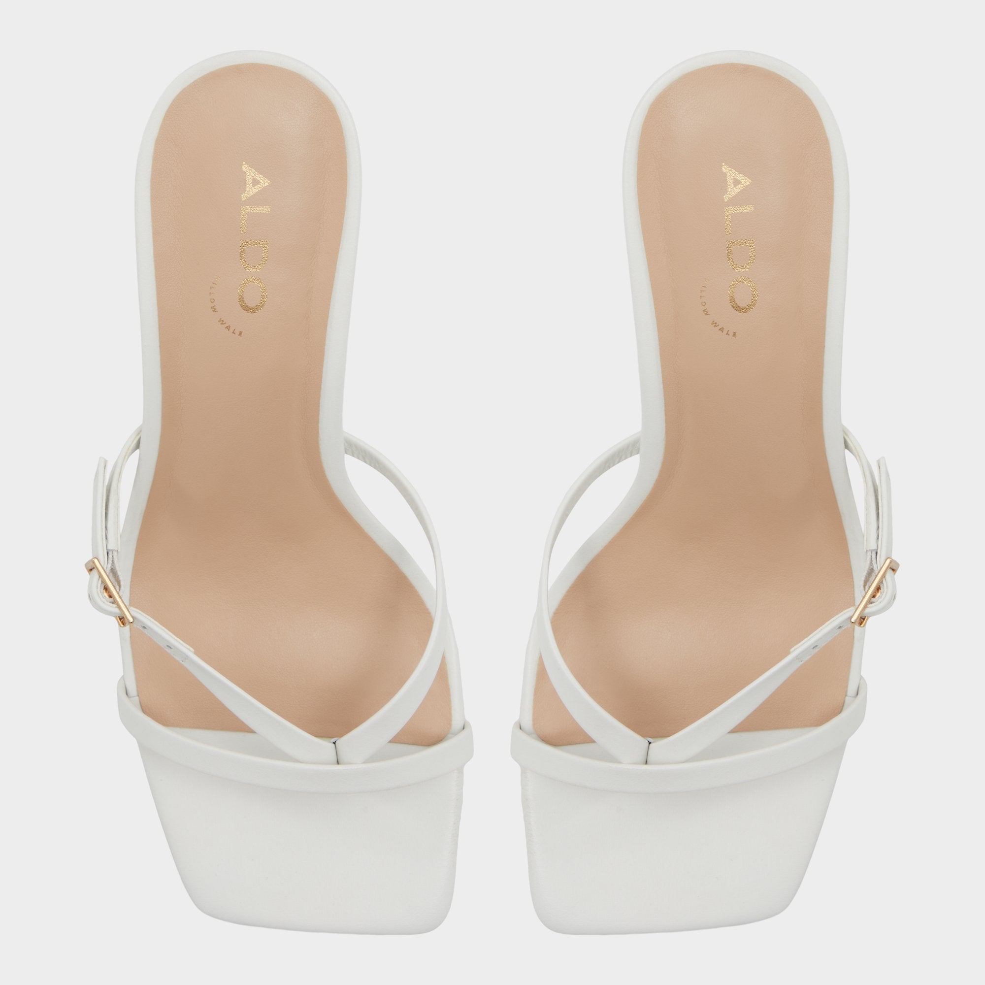 Aldo Gannever White/Bone Women's Heeled sandals -  White/Bone