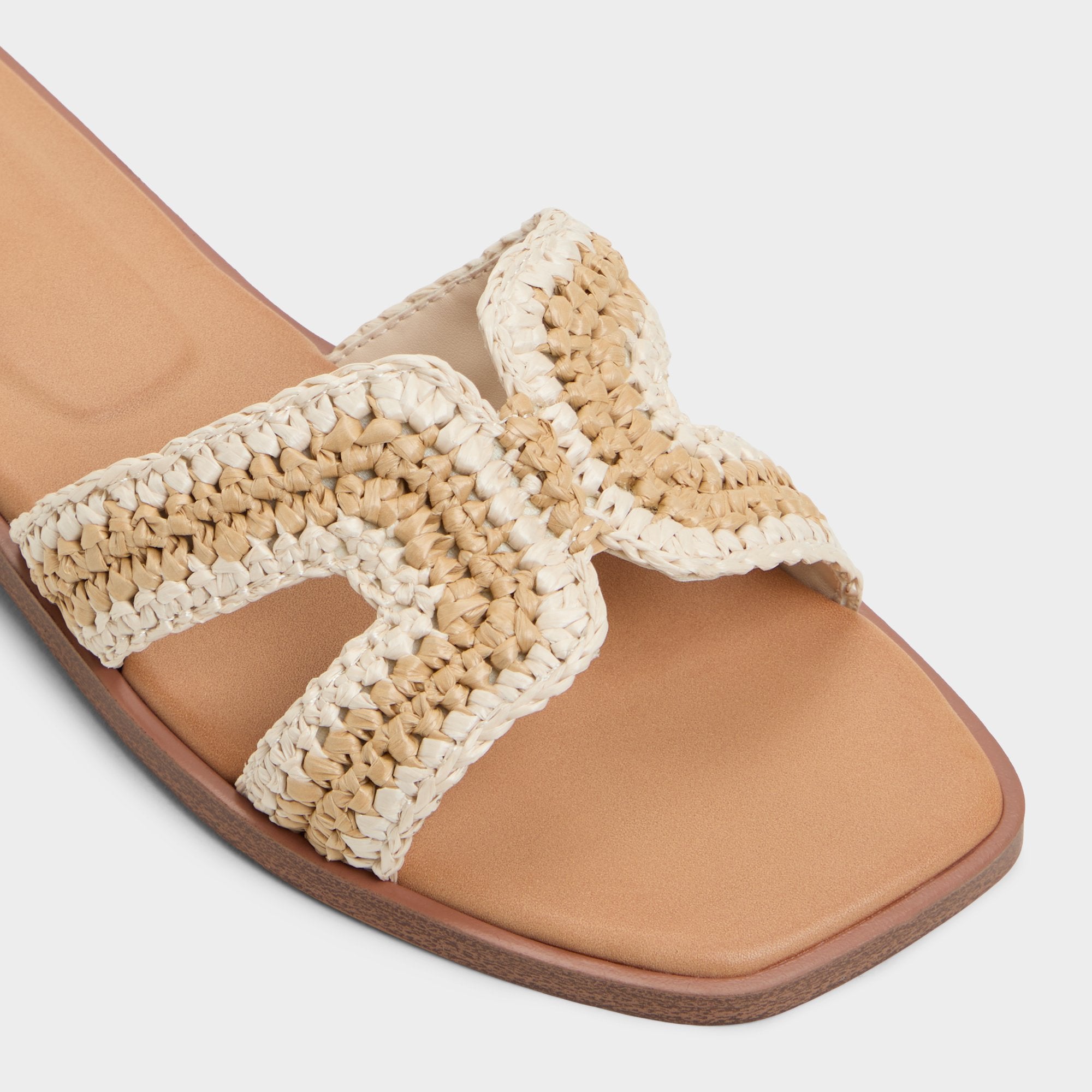 Aldo Itsandal Beige Women's Flats - Slide sandal Beige