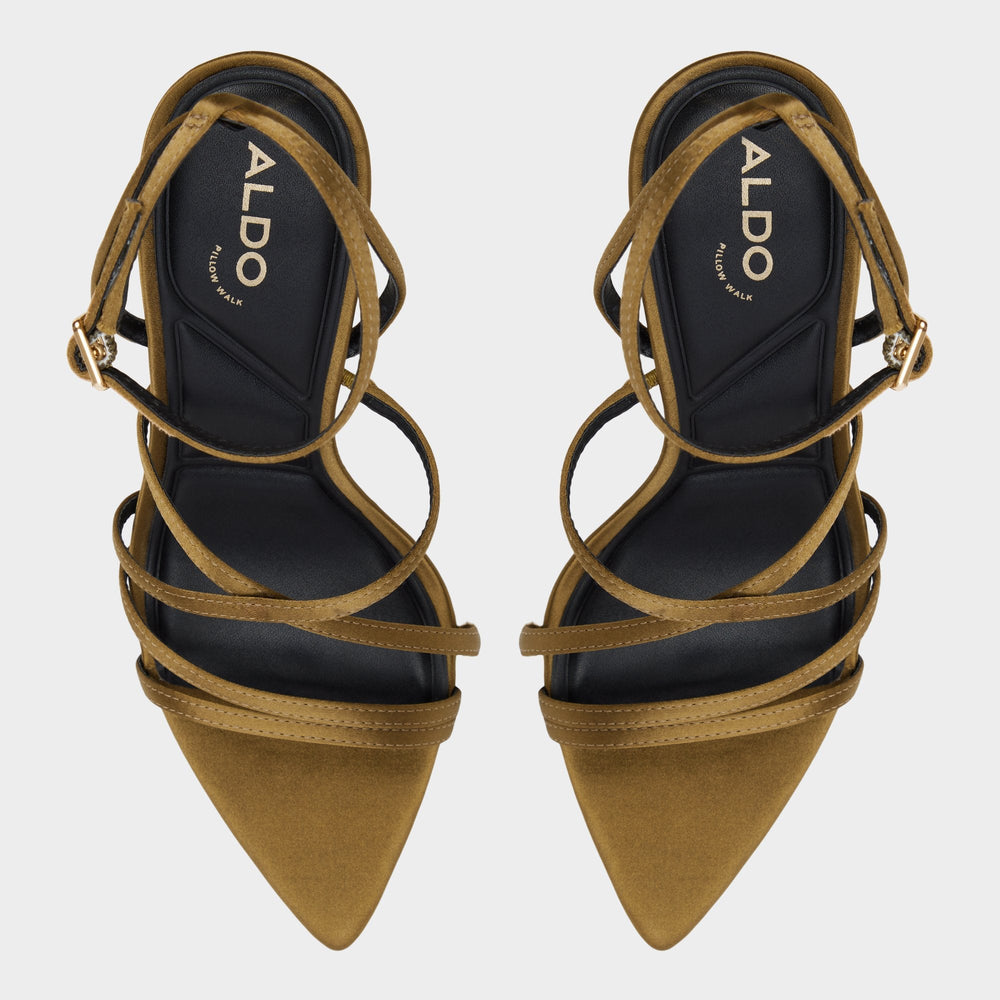 Aldo Solania Other Green Women's Strappy sandals - Strappy heeled sandal, Stiletto heel Other Green