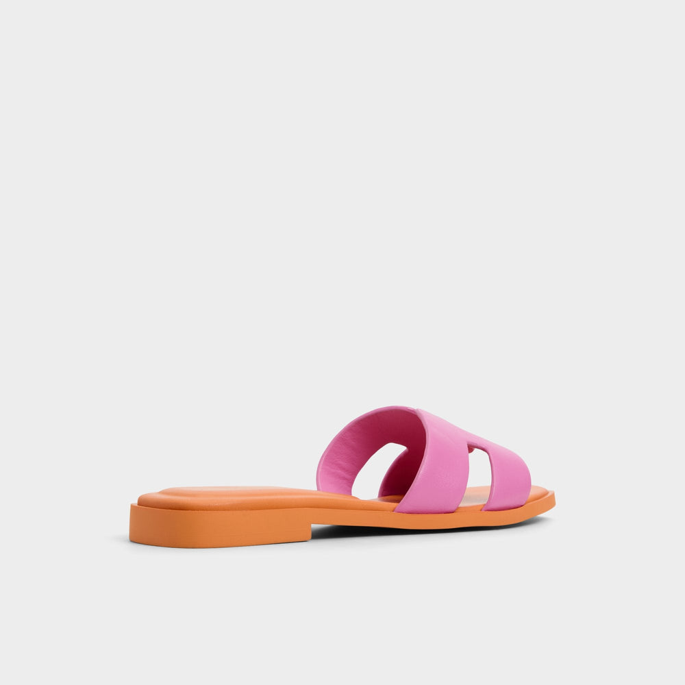 Aldo Itsandal Bright Pink Women's Flats - Slide sandal Bright Pink