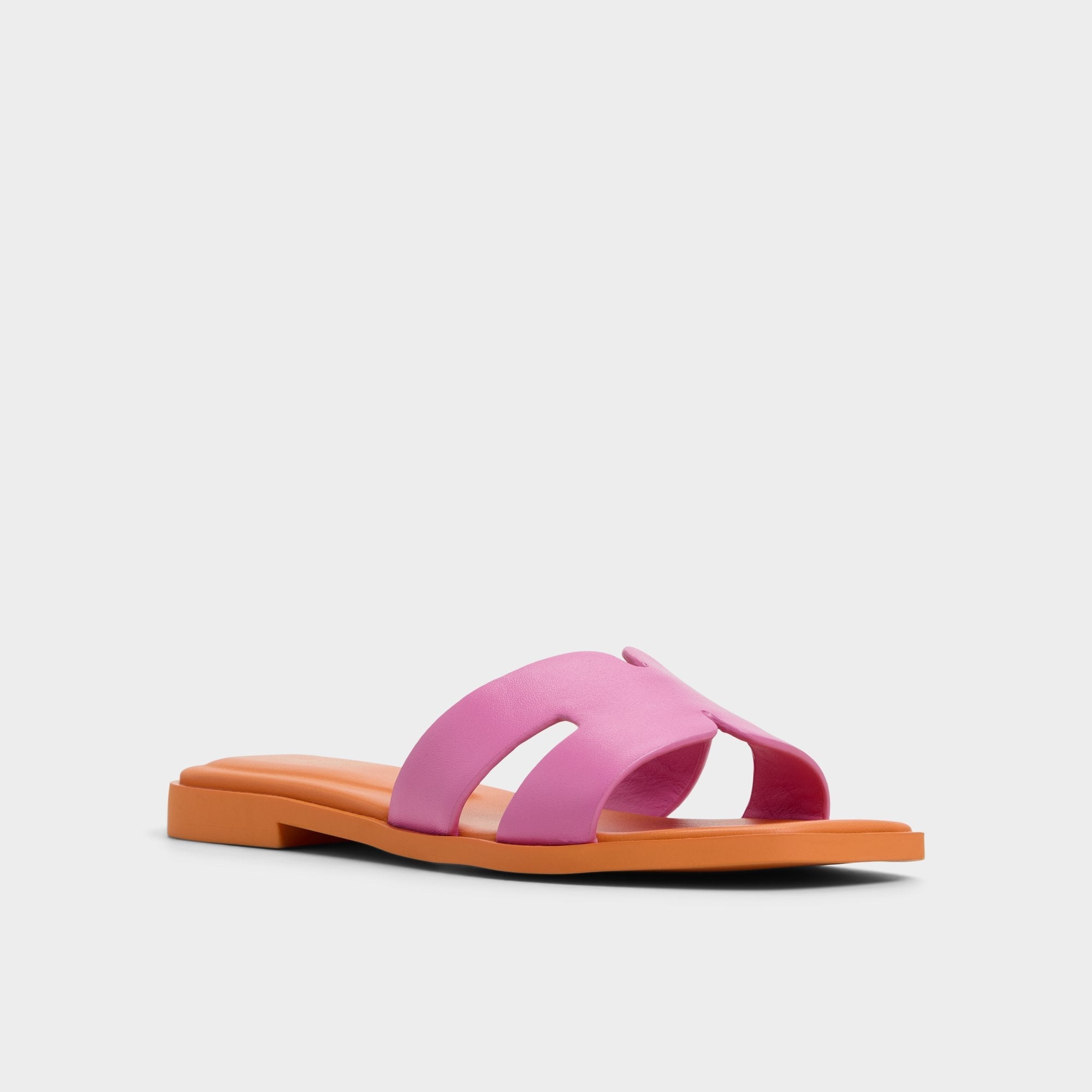 Aldo Itsandal Bright Pink Women's Flats - Slide sandal Bright Pink