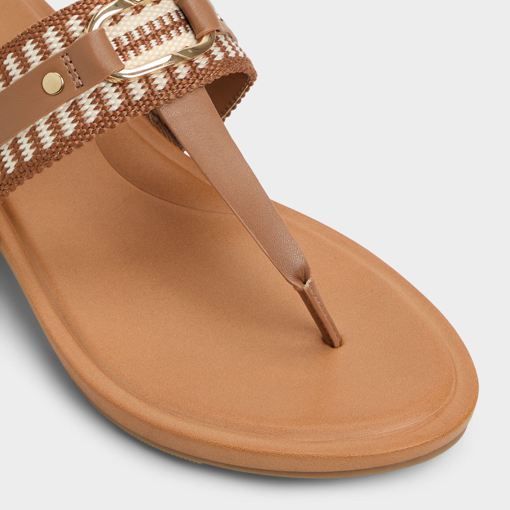 Aldo Taylen Medium Brown Women's Festival shoes accessories - T-strap sandal Medium Brown
