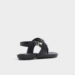 Aldo Taylen Black Women's Footbed sandals - T-strap sandal Black