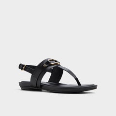 Aldo Taylen Black Women's Footbed sandals - T-strap sandal Black