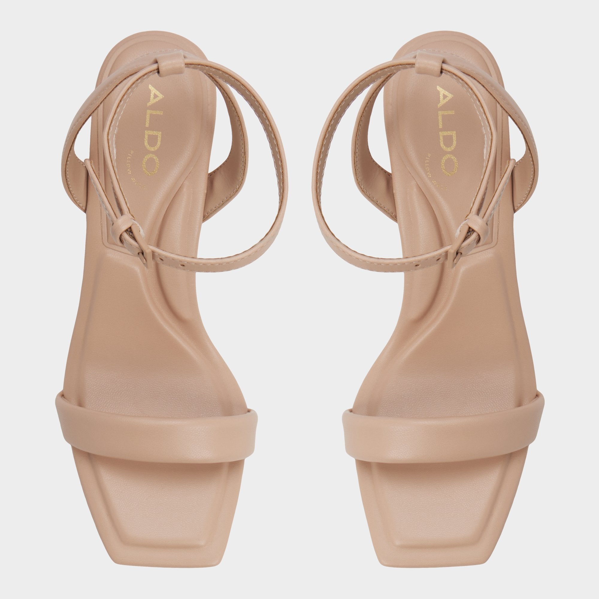 Aldo Aurorai Bone Women's Strappy sandals - Strappy heeled sandal, Block heel Bone