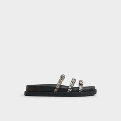 Aldo Zephyra White/Black Women's Footbed sandals - Footbed sandal White/Black