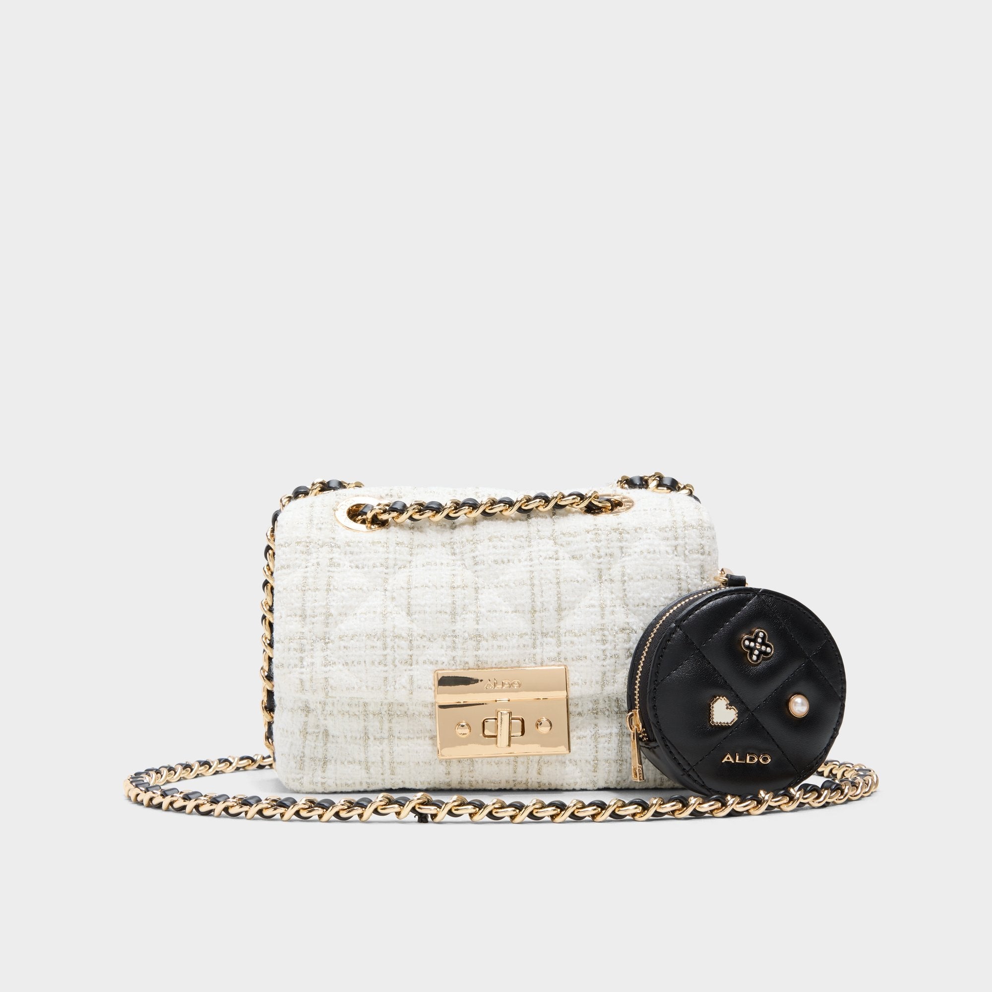 Aldo Letissee in Black White - Crossbody bag Black/White