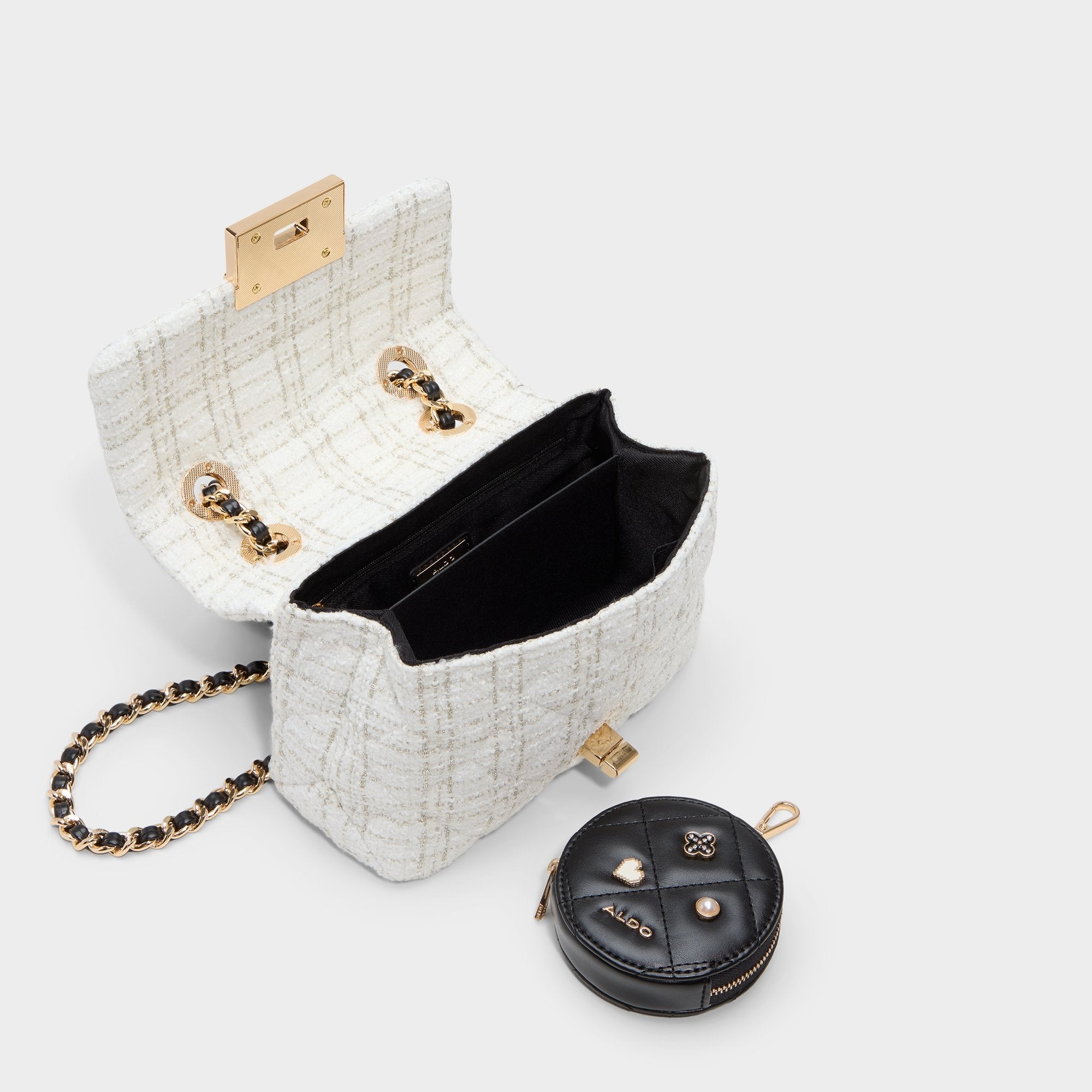 Aldo Letissee in Black White - Crossbody bag Black/White