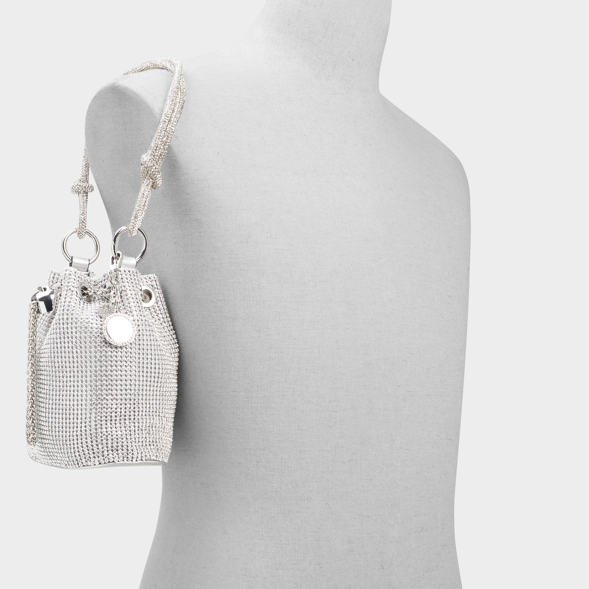Aldo Marvelax Silver Women's Top Handle Bags - Bucket bag Silver