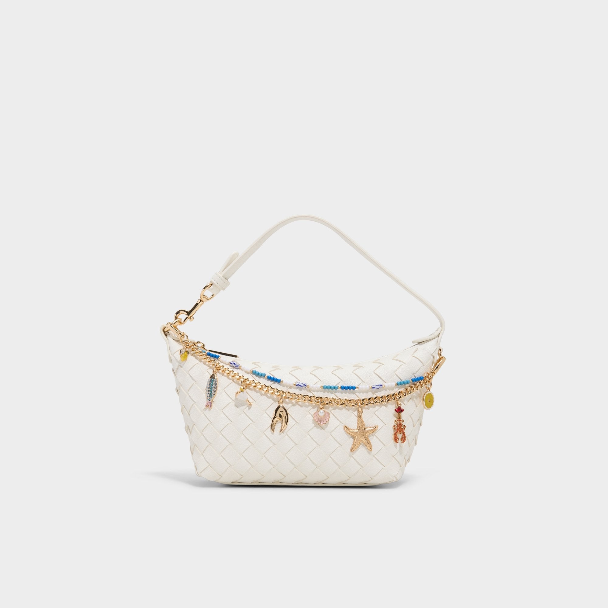 Aldo Frankiewoven White Women's Shoulder Bags - Shoulder bag White