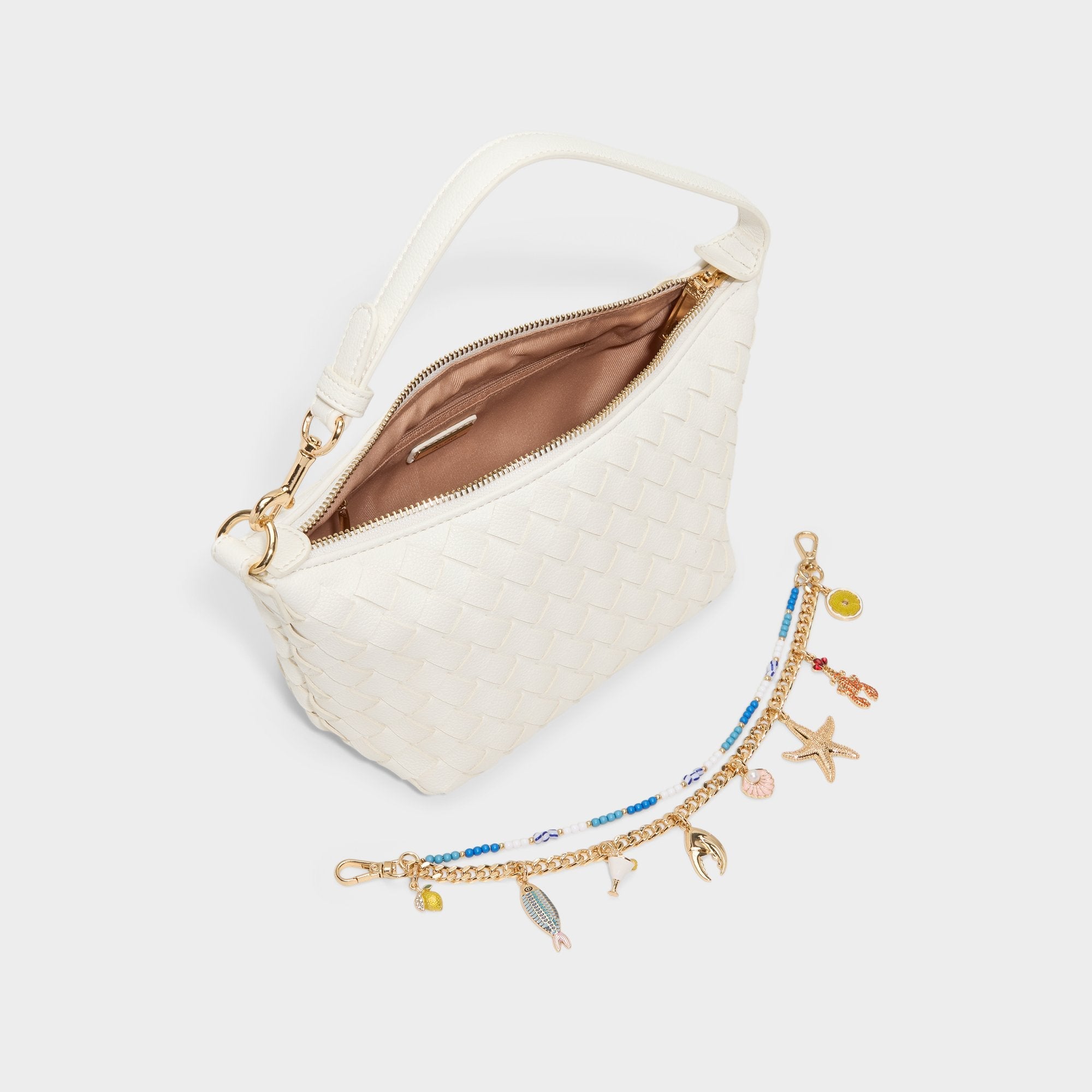 Aldo Frankiewoven White Women's Shoulder Bags - Shoulder bag White