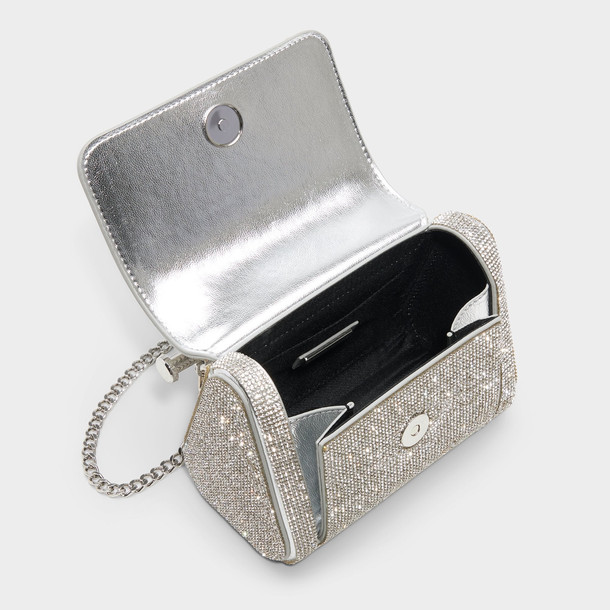 Aldo Blingchic Silver Women's Clutches & Evening bags - Top handle bag Silver