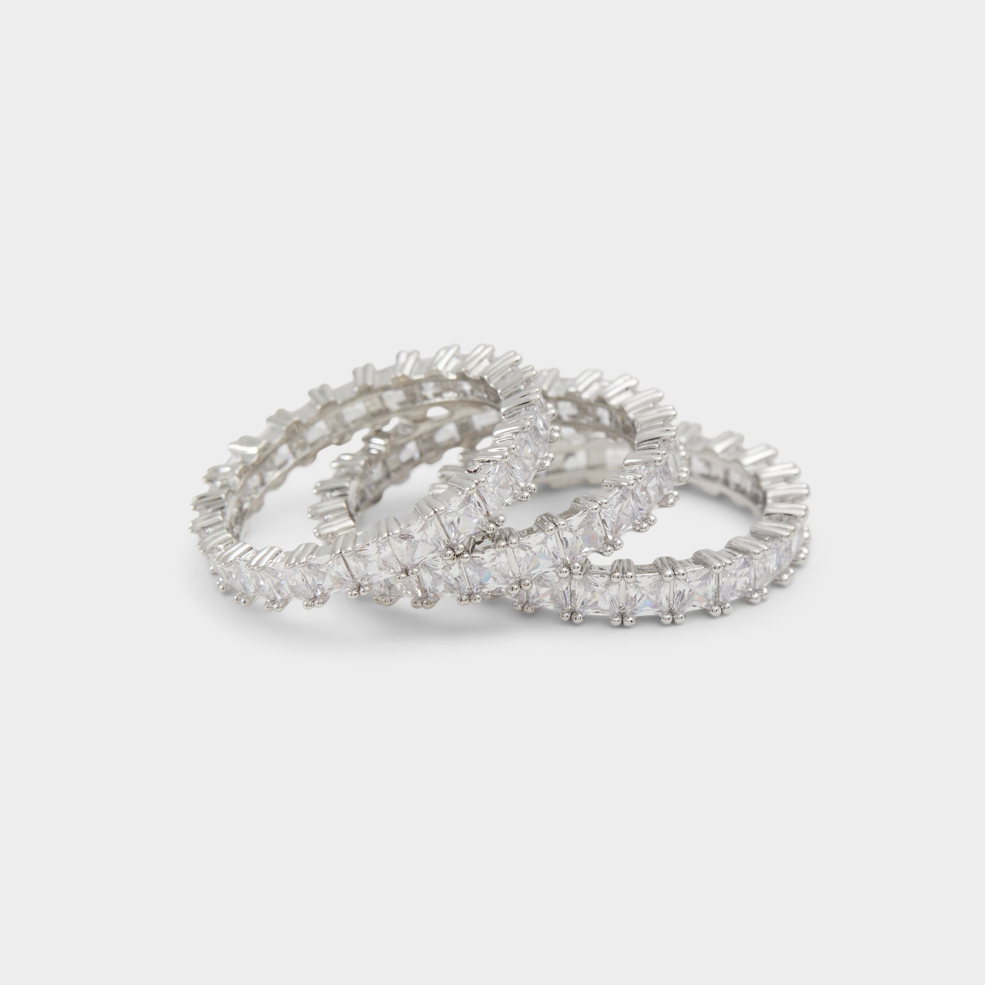 Aldo Aschianamini Silver/Clear Multi Women's Rings - Ring Silver/clear multi