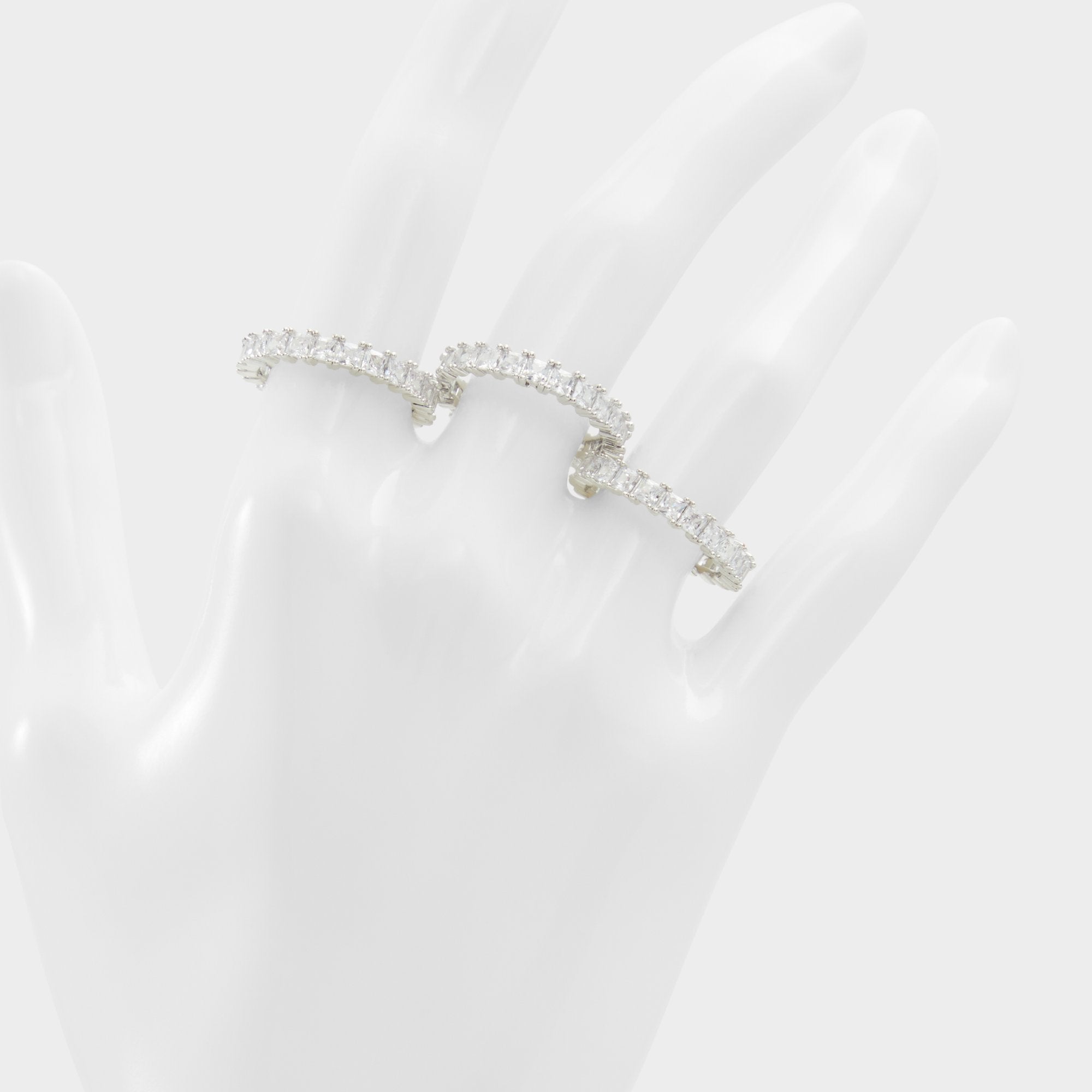 Aldo Aschianamini Silver/Clear Multi Women's Rings - Ring Silver/clear multi