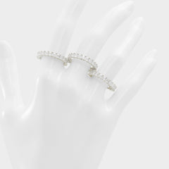 Aldo Aschianamini Silver/Clear Multi Women's Rings - Ring Silver/clear multi