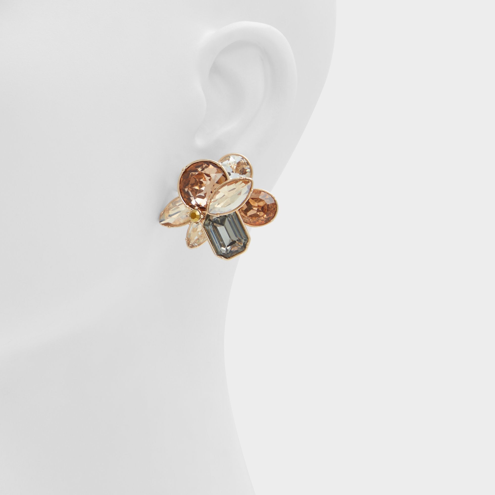 Aldo Brocla Light Brown Women's Earrings - Button earrings Light brown