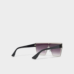 Aldo Gavenany Black/Silver Multi Women's Shield - Shield sunglasses Black/Silver Multi