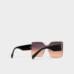 Aldo Lalaendrax Black/Gold Multi Women's Square - Square sunglasses Black/Gold Multi