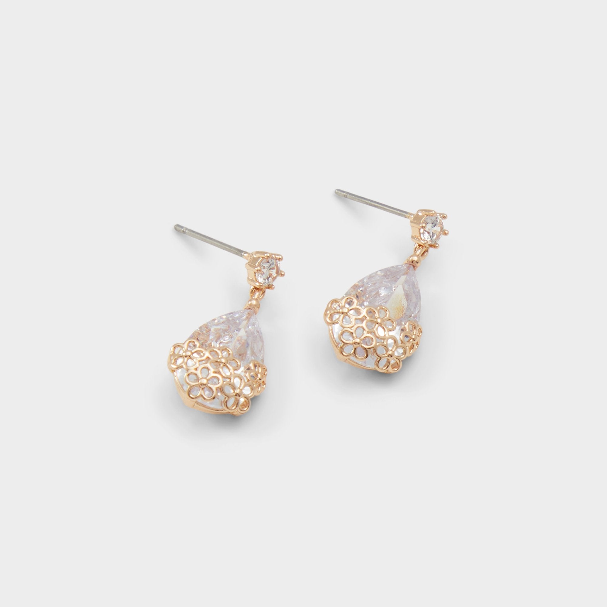 Aldo Cutesie Gold/Clear Multi Women's Earrings - Earrings Gold/Clear Multi