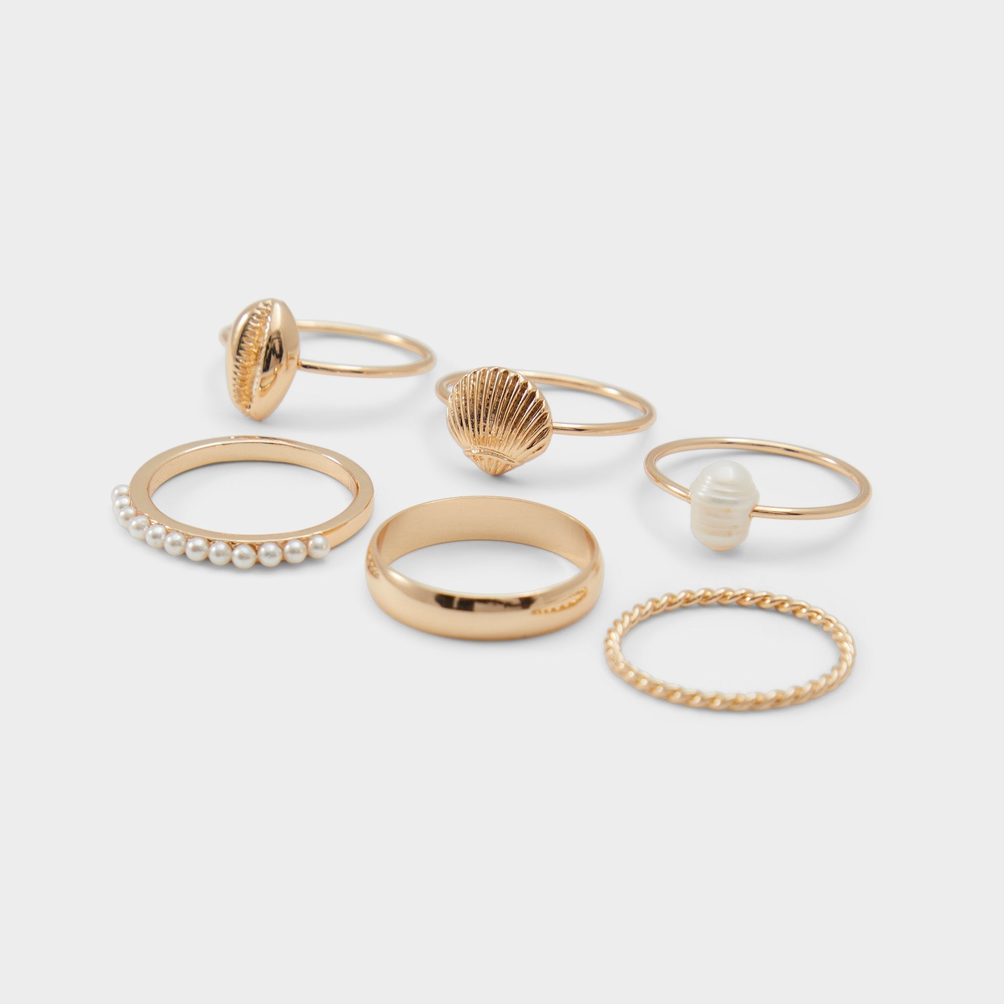 Aldo Shellchic Ice Women's Rings - Stackable rings Ice