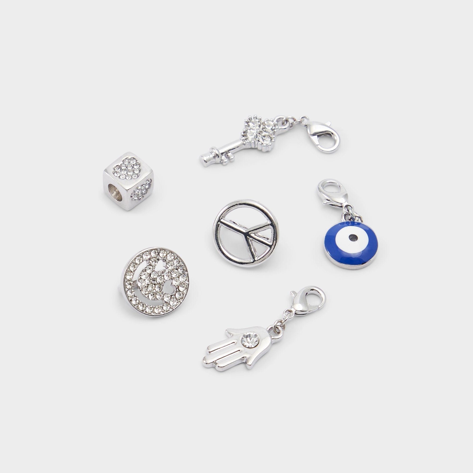 Aldo Lacecharms Silver/Clear Multi Women's Shoe Charms & Laces - Shoe charms Silver/Clear Multi