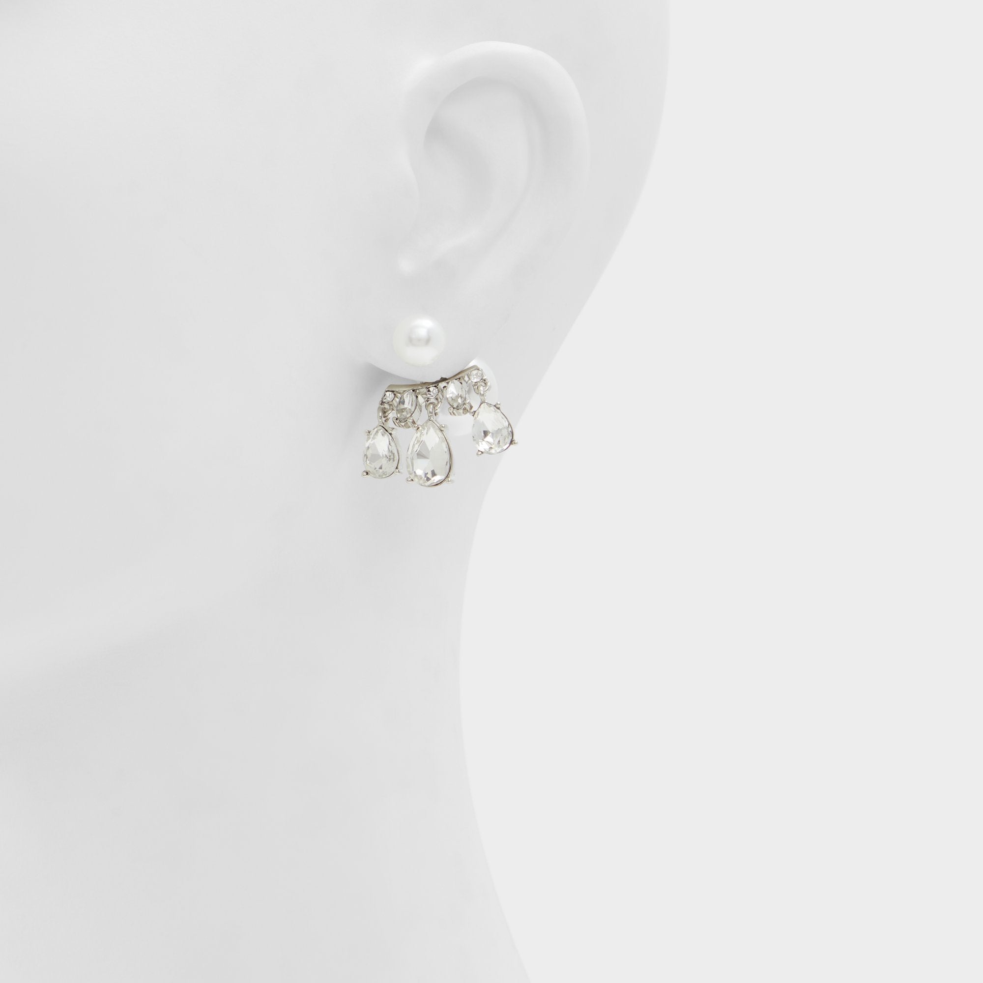 Aldo Olililith Silver/Clear Multi Women's Earrings - Earrings Silver/Clear Multi