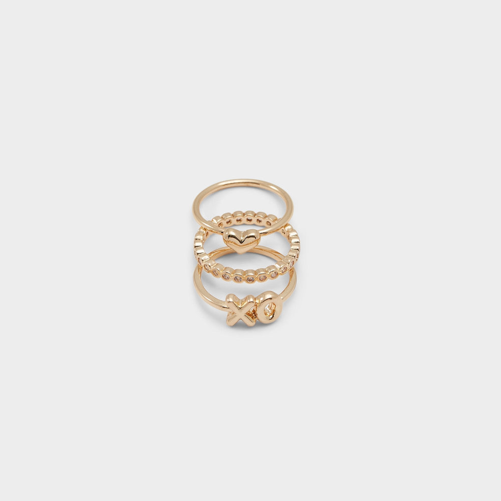 Aldo Sweetyheart Gold/Clear Multi Women's Cubic Zirconia - Ring Gold/Clear Multi