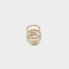Aldo Sweetyheart Gold/Clear Multi Women's Cubic Zirconia - Ring Gold/Clear Multi