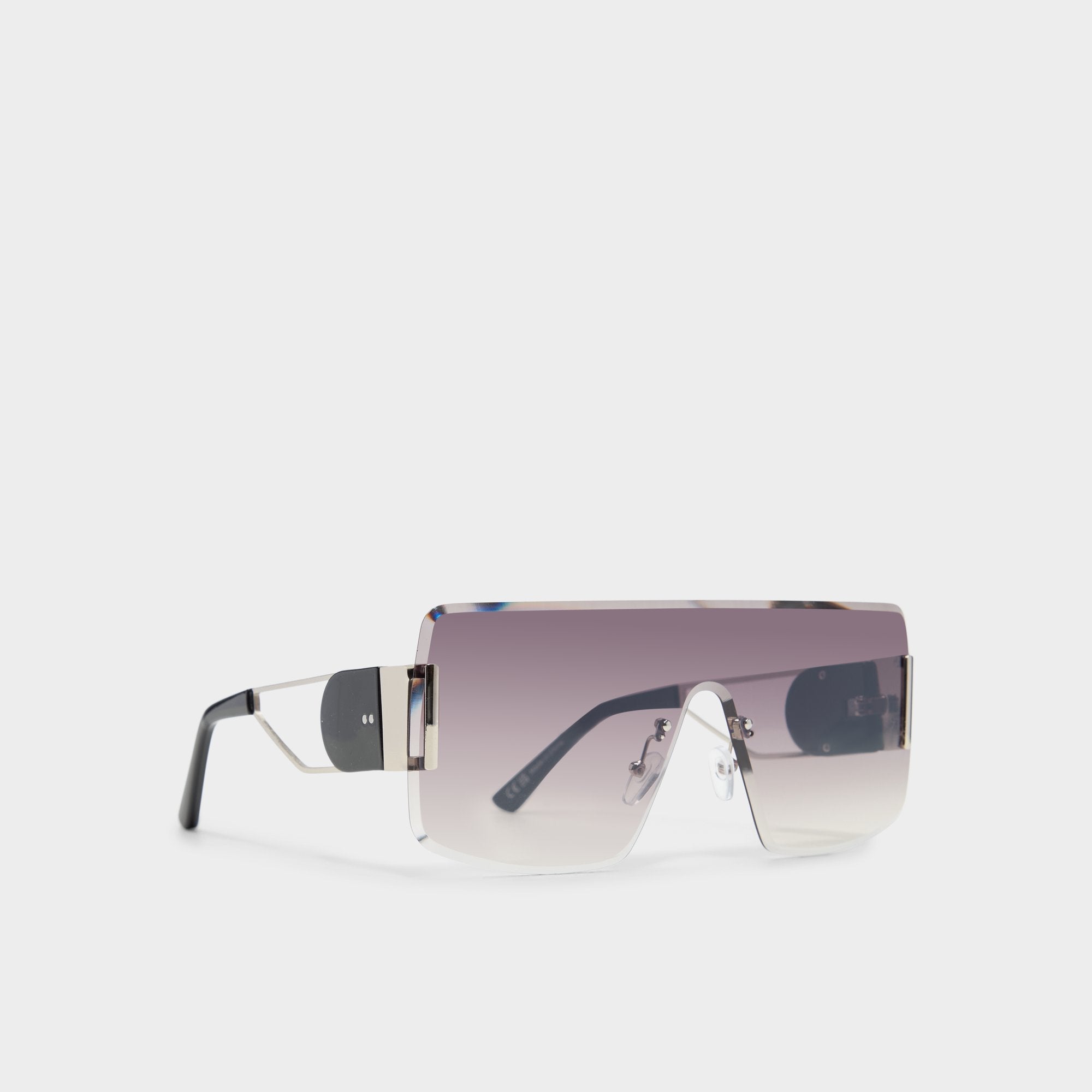 Aldo Taloteriel Silver Women's Shield - Shield sunglasses Silver