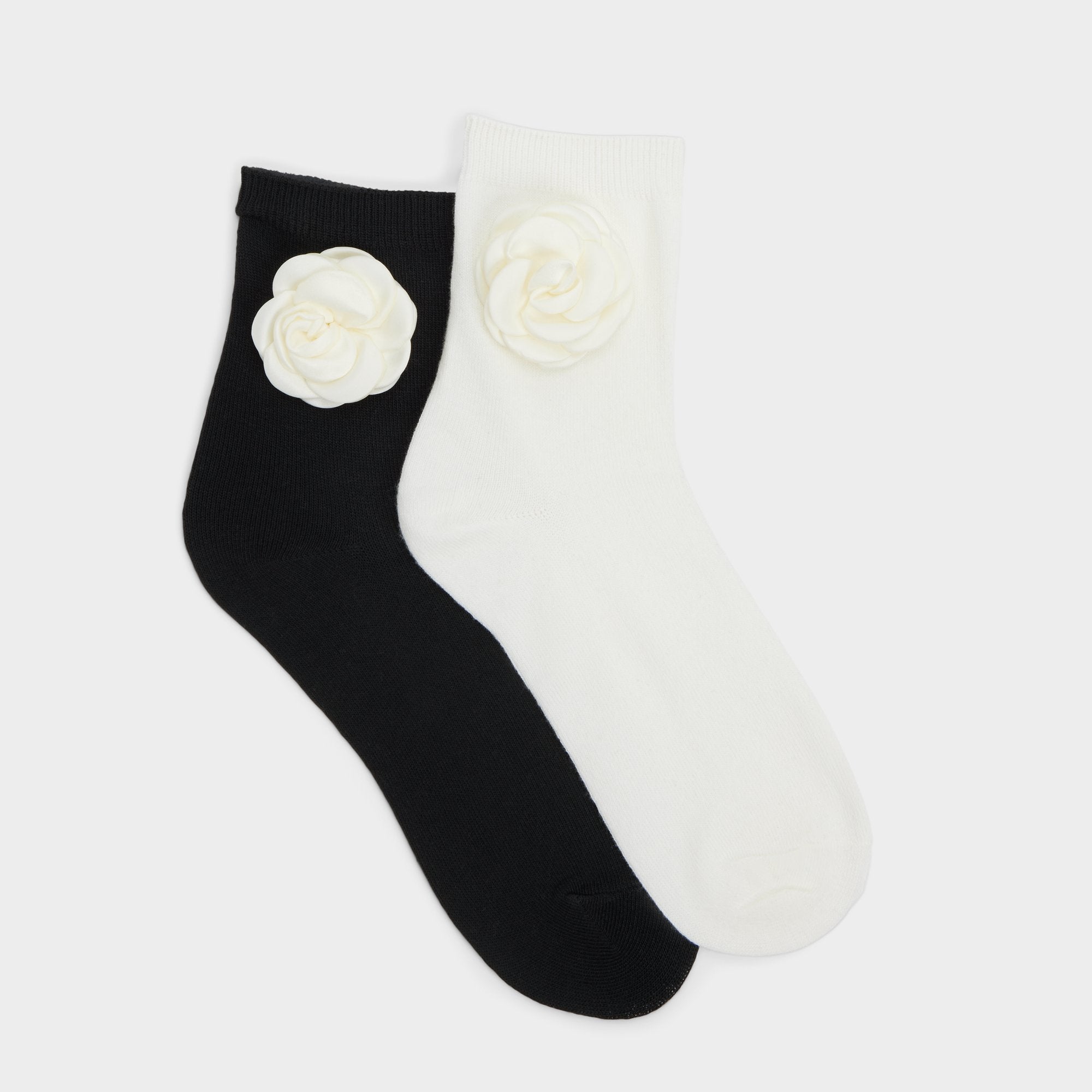 Aldo Rosettesocks Black/White Women's Socks - Socks Black/White