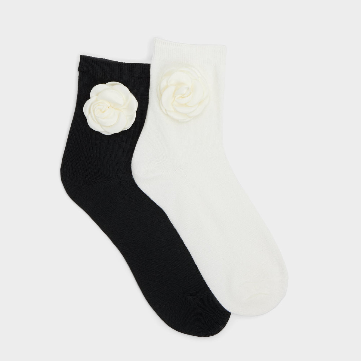 Aldo Rosettesocks Black/White Women's Socks - Socks Black/White