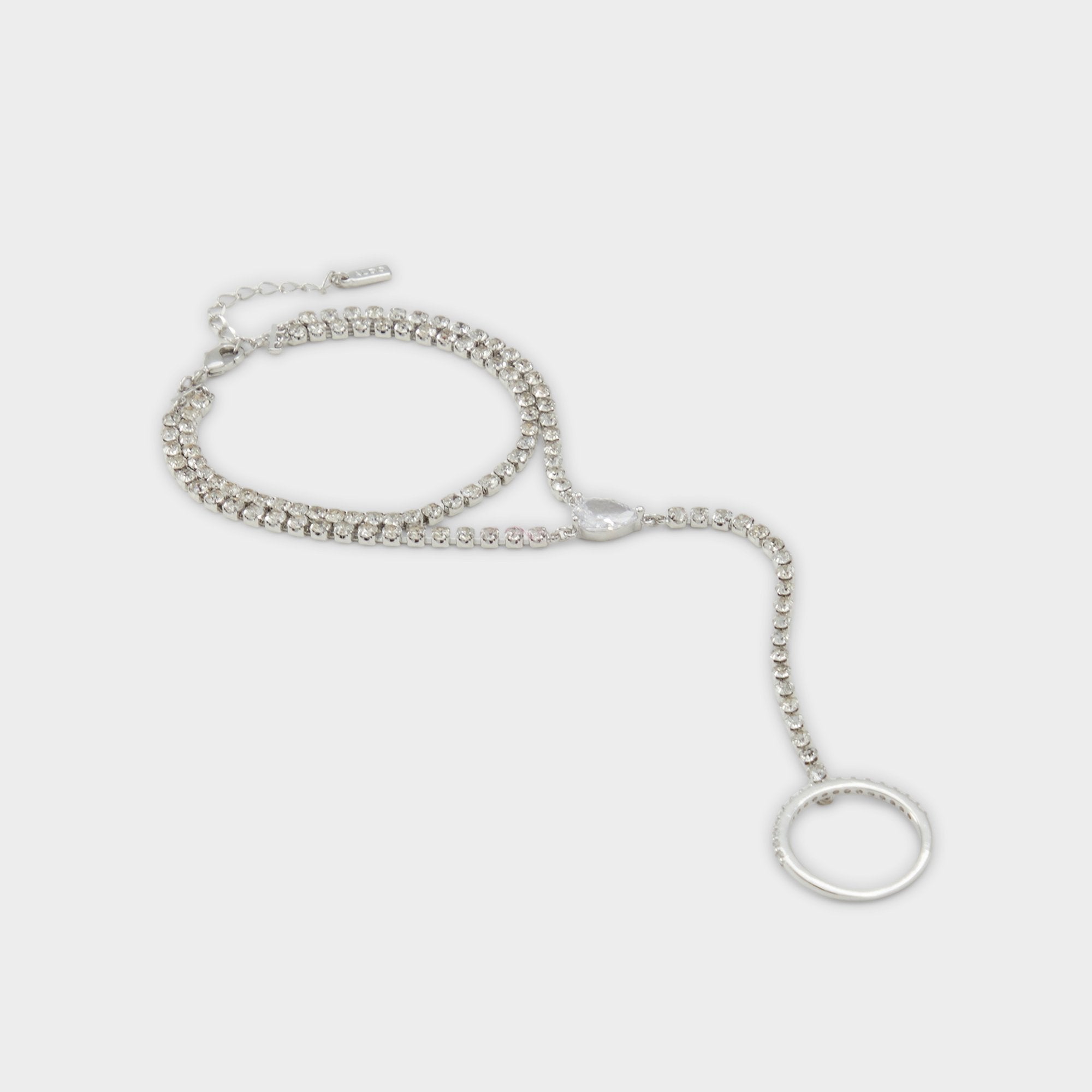 Aldo Unenda Silver/Clear Multi Women's Bracelets - Hand chain Silver/Clear Multi