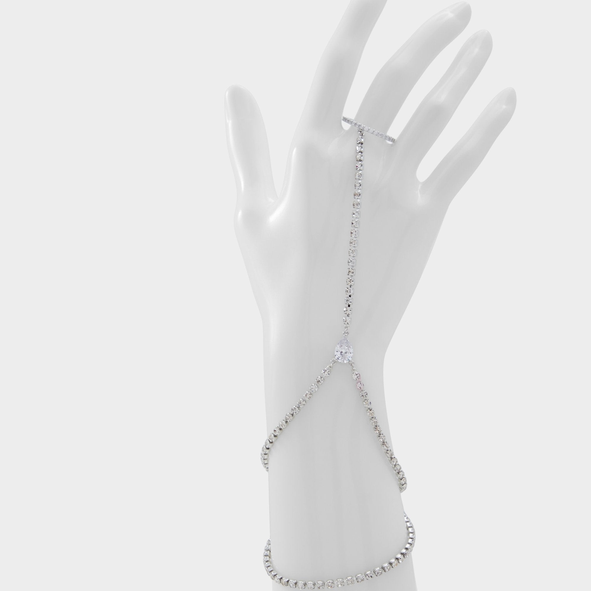 Aldo Unenda Silver/Clear Multi Women's Bracelets - Hand chain Silver/Clear Multi