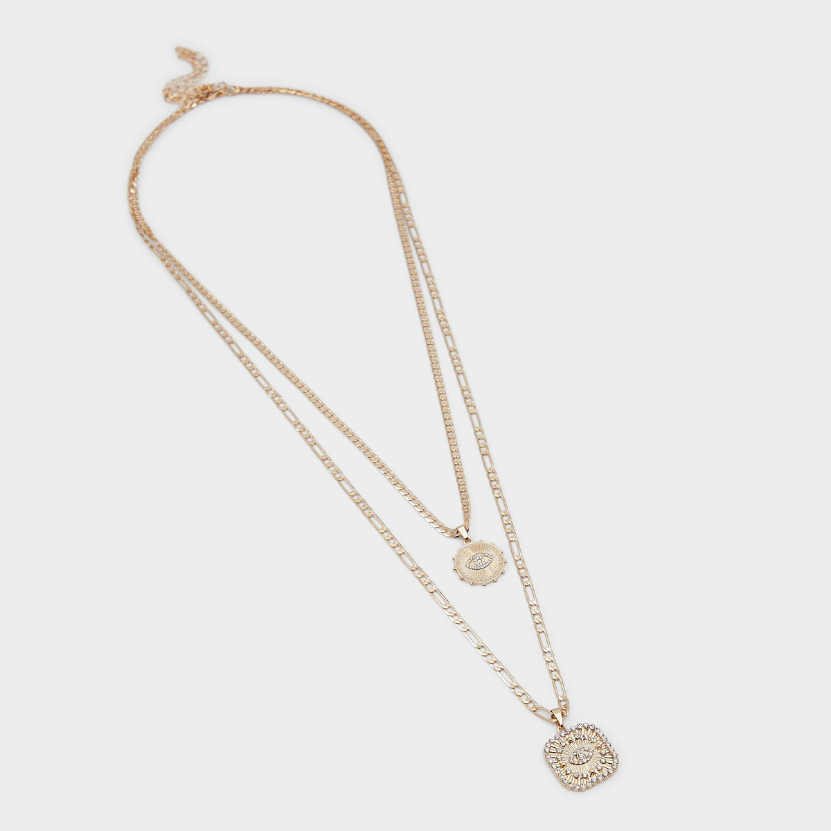 Aldo Naewin Gold/Clear Multi Women's Necklaces - Layered necklace Gold/Clear Multi