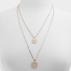 Aldo Naewin Gold/Clear Multi Women's Necklaces - Layered necklace Gold/Clear Multi