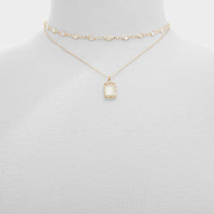 Aldo Destinie Gold/Clear Multi Women's Necklaces - Layered necklace Gold/Clear Multi