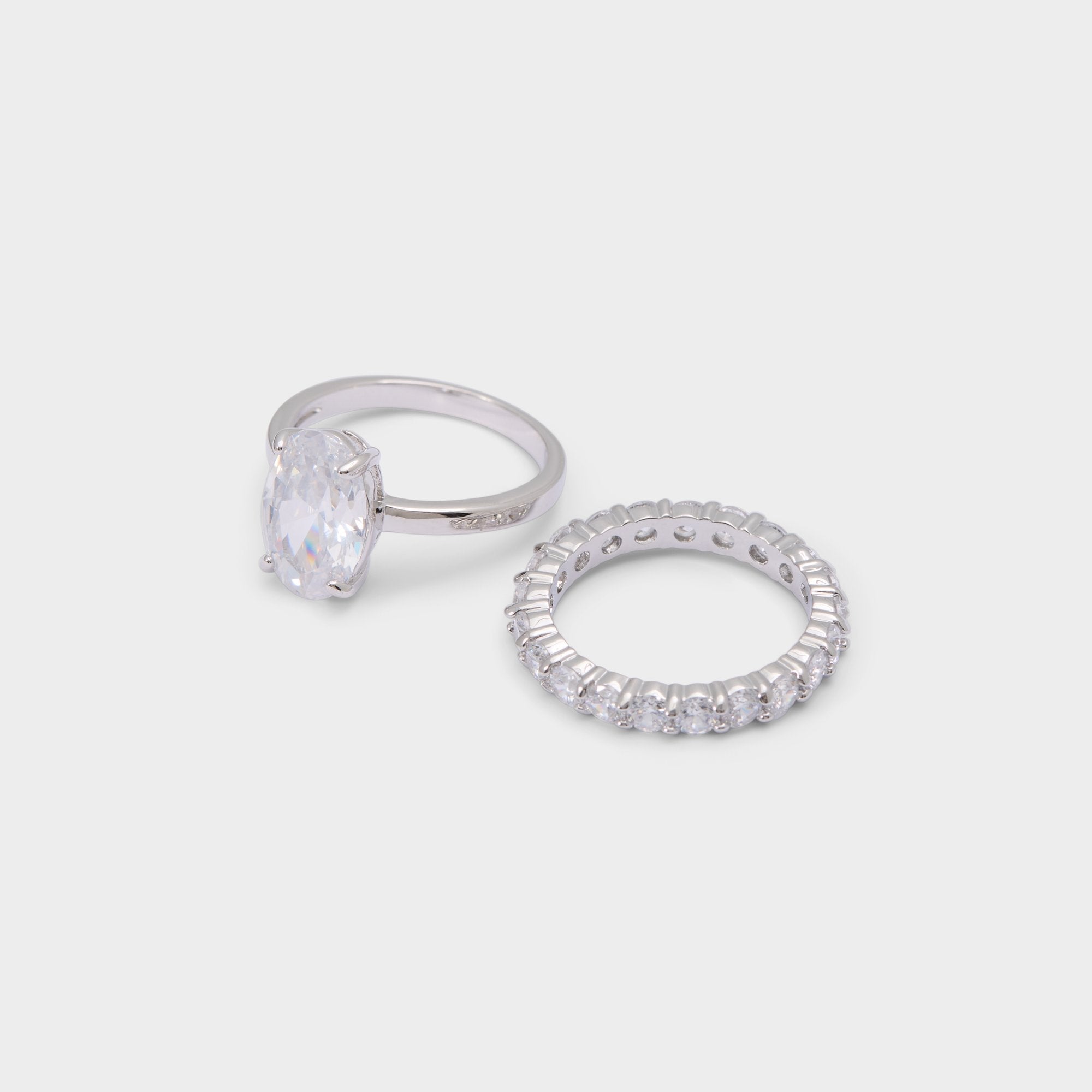 Aldo Ovalsparkles in Silver Clear Multi - Ring Silver/clear multi