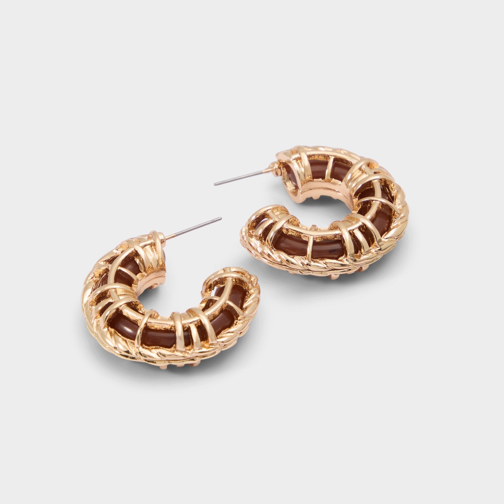 Aldo Cagedhoop in Other Brown - Hoop earrings Other brown